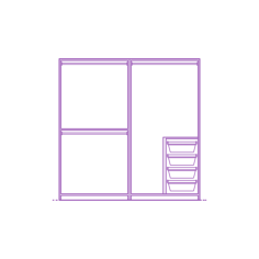 Fixtures Closet Storage Ikea Pax Wardrobe 79 Inch Mixed Stencil Svg Design File, Free Vectors File